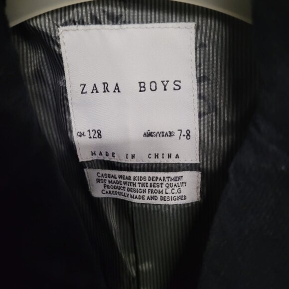 Zara Boys Jacket corduroy blazer Size 7-8 - Picture 8 of 9